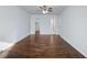 Bright bedroom with hardwood floors and ceiling fan at 4925 Erin Rd, Atlanta, GA 30331