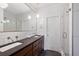 Modern bathroom with double vanity and glass shower at 4225 Maner Se St, Smyrna, GA 30080