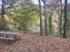 Beautiful wooded area with a picnic table and a bench overlooking the river at 75 Rivercreek Xing, Kingston, GA 30145