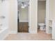 Clean bathroom with tiled floors and a view of another room at 776 Brookline Sw St, Atlanta, GA 30310