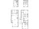 Detailed floor plan of a two-story home with open concept living areas at 2438 2Nd Nw St, Atlanta, GA 30318