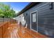 Spacious wooden deck offers a private outdoor space and complements the home's exterior at 639 Ozburn, Atlanta, GA 30318