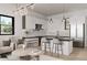 Modern kitchen with white cabinets, marble countertops, and island at 639 Ozburn, Atlanta, GA 30318