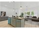 Stylish kitchen island overlooking the living area, perfect for entertaining guests at 639 Ozburn, Atlanta, GA 30318