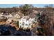 Aerial view of a beautiful home in a tree-lined neighborhood at 1870 Vigo Ne St, Atlanta, GA 30307