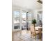 Dining room with wooden table and French doors leading to deck at 1870 Vigo Ne St, Atlanta, GA 30307