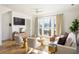 Living room with white couch and large windows, hardwood floors at 1870 Vigo Ne St, Atlanta, GA 30307