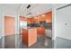 Modern kitchen with an island and granite countertops at 250 Pharr Ne Rd # 716, Atlanta, GA 30305