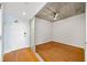 Bright bedroom with hardwood floors and sliding glass partition at 563 Memorial Se Dr # 405, Atlanta, GA 30312