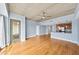 Spacious living room with hardwood floors and exposed ceiling beams at 563 Memorial Se Dr # 405, Atlanta, GA 30312