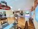 Spacious living room with hardwood floors, fireplace, and access to deck at 363 Seminole Ne Dr, Marietta, GA 30060