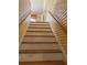 Interior view of wooden staircase with brick wall at 363 Seminole Ne Dr, Marietta, GA 30060