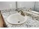 Bathroom vanity with granite countertop and updated faucet at 3102 Fairington Village Dr, Lithonia, GA 30038