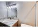 Bathroom with granite vanity and updated fixtures at 3102 Fairington Village Dr, Lithonia, GA 30038