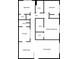 Two-bedroom, two-bathroom floor plan with walk-in closets at 3102 Fairington Village Dr, Lithonia, GA 30038