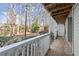 Private front porch with wooded views at 2042 Brian Way, Decatur, GA 30033