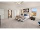 Main bedroom with high ceilings and large windows at 2210 Cormac St, East Point, GA 30344