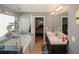 Elegant bathroom with double vanity and a view of the bedroom at 208 Magnaview Dr, Mcdonough, GA 30253