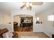 Open living room looking into kitchen and dining area at 208 Magnaview Dr, Mcdonough, GA 30253