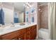 Shared bathroom with double vanity and tub shower combo at 2827 Overlook Ne Trce, Atlanta, GA 30324