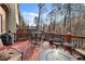 Relaxing deck features seating area and fire pit, perfect for entertaining at 2827 Overlook Ne Trce, Atlanta, GA 30324