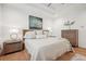 Main bedroom with king bed, and built-in dresser at 475 Rose Garden Ln, Alpharetta, GA 30009