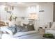 Open concept featuring kitchen and living room at 923 Little Darby Ln, Suwanee, GA 30024