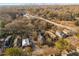 Aerial view of houses and neighborhood with city skyline at 107 Watson Se Cir, Atlanta, GA 30317