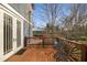 Wooden deck with seating area and access to the backyard at 107 Watson Se Cir, Atlanta, GA 30317