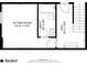 Basement floor plan, showing a sitting room, bathroom, and hall at 107 Watson Se Cir, Atlanta, GA 30317