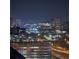 Night view of cityscape, stadium, and highway at 1280 W Peachtree Nw St # 3902, Atlanta, GA 30309