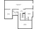 Basement floor plan featuring a spacious recreation room, two bedrooms, a storage area, and a bathroom at 753 Win West Xing, Auburn, GA 30011