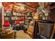 Unfinished basement area with ample storage shelving at 753 Win West Xing, Auburn, GA 30011