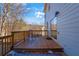 Deck with chair and wooded backyard view at 753 Win West Xing, Auburn, GA 30011