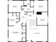 Second floor plan showing primary bedroom with walk-in closets and bath, three additional bedrooms, and shared baths at 753 Win West Xing, Auburn, GA 30011