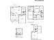 Floor plan showcasing a 2-story home with multiple bedrooms, bathrooms and garage at 4140 Gallery Chase, Cumming, GA 30028