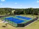 Two community tennis courts with green and blue surface at 4140 Gallery Chase, Cumming, GA 30028