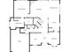 Main floor plan with kitchen, living room, and primary bedroom at 500 Chimney House Ct, Stone Mountain, GA 30087