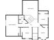 Upper floor plan with primary bedroom and additional bedrooms at 500 Chimney House Ct, Stone Mountain, GA 30087