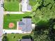 Aerial view of a house with a backyard and driveway at 1841 Bayberry Dr, Atlanta, GA 30311