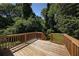 Wooden deck overlooking a lush, green backyard at 1841 Bayberry Dr, Atlanta, GA 30311