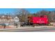 Red caboose landmark in a residential community at 4471 Gibson Pl, Acworth, GA 30101