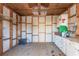 Interior of a well-organized storage shed at 4471 Gibson Pl, Acworth, GA 30101