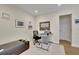 Bright home office features built-in desk and ample natural light at 104 Johnston Farm Ln, Woodstock, GA 30188