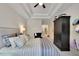 Main bedroom with coffered ceiling and large closet at 104 Johnston Farm Ln, Woodstock, GA 30188