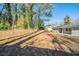 Private backyard with mature trees and partial fencing at 2725 Rainbow Forest Dr, Decatur, GA 30034