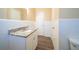 Bathroom with granite countertop vanity and tile surround at 2725 Rainbow Forest Dr, Decatur, GA 30034