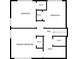 Detailed floor plan of a home's upper floor with bedrooms and a bathroom at 2725 Rainbow Forest Dr, Decatur, GA 30034