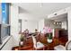 Open concept dining area with hardwood floors and kitchen view at 270 17Th Nw St # 809, Atlanta, GA 30363