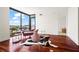 Luxury living room featuring hardwood floors and city views at 270 17Th Nw St # 809, Atlanta, GA 30363